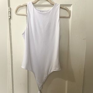 Stunning thong white body suit